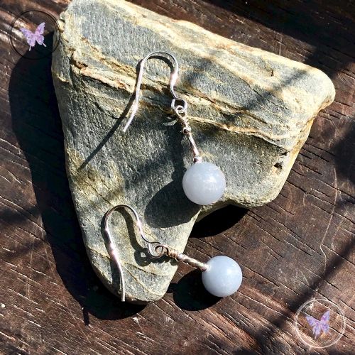 Angelite Silver Earrings